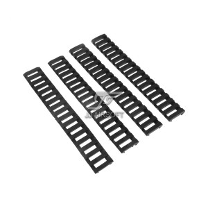 Low Profile Rubber Rail Cover -SF & Ladder Type (Black)