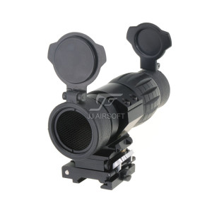4x FXD Magnifier with Adjustable QD Mount and Killflash (Black)