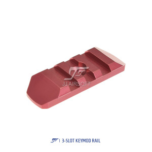 3-Slot KeyMod Rail (Red)