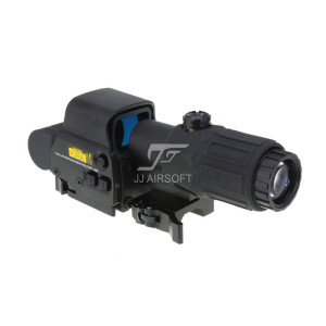 Prime Optic Sight Combo with G33 3x Magnifier and XPS 3-2 Red / Green Dot, QD mount (Black)