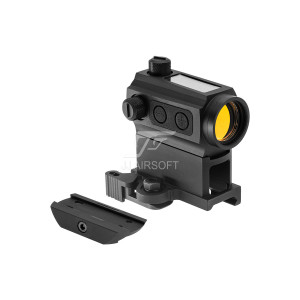 Solar Power Red Dot with Riser Mount and Low Mount (Black)