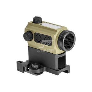 Solar Power Red Dot with Riser Mount and Killflash (Tan)