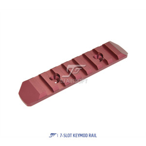 7-Slot KeyMod Rail (Red)