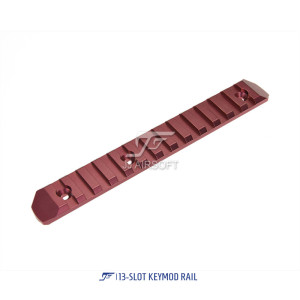 13-Slot KeyMod Rail (Red)