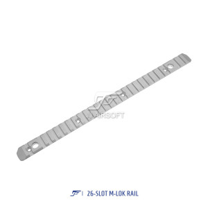 26-Slot M-LOK Full Side Rail (Silver)