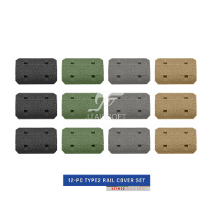 12-PC Type2 KeyMod Rail Cover Deluxe Set