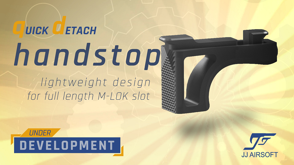 Quick detach hand stop and thumbrest with sling - under development