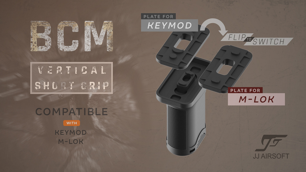 BCM Vertical Short Grip for KeyMod & M-LOK