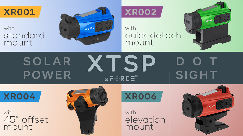 xFORCE XTSP Red Dot Sight with Optional Tactical Mounts