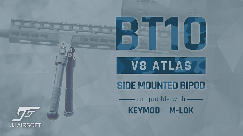 JJ AIrsoft Bipod for KeyMod and M-LOK
