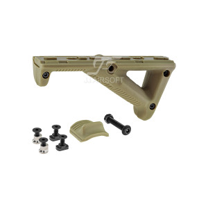 MP Style Angled Fore Grip for 20mm & KeyMod & M-LOK (Tan)