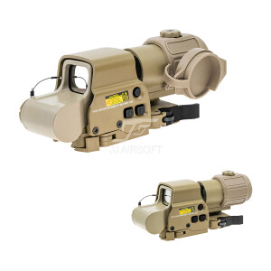 Optical Sight Combo with G43 3x Magnifier and XPS 3-2 Red / Green Dot (Tan)