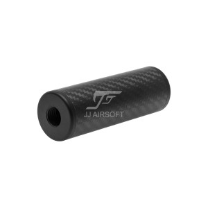 Carbon Fiber Silencer Short Version, 14mm CW and CCW Thread (Black)
